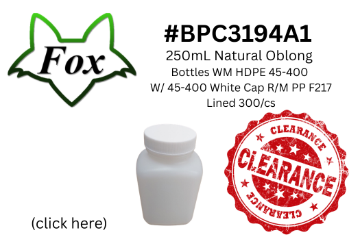 CLEARANCE ITEM BOTTLE